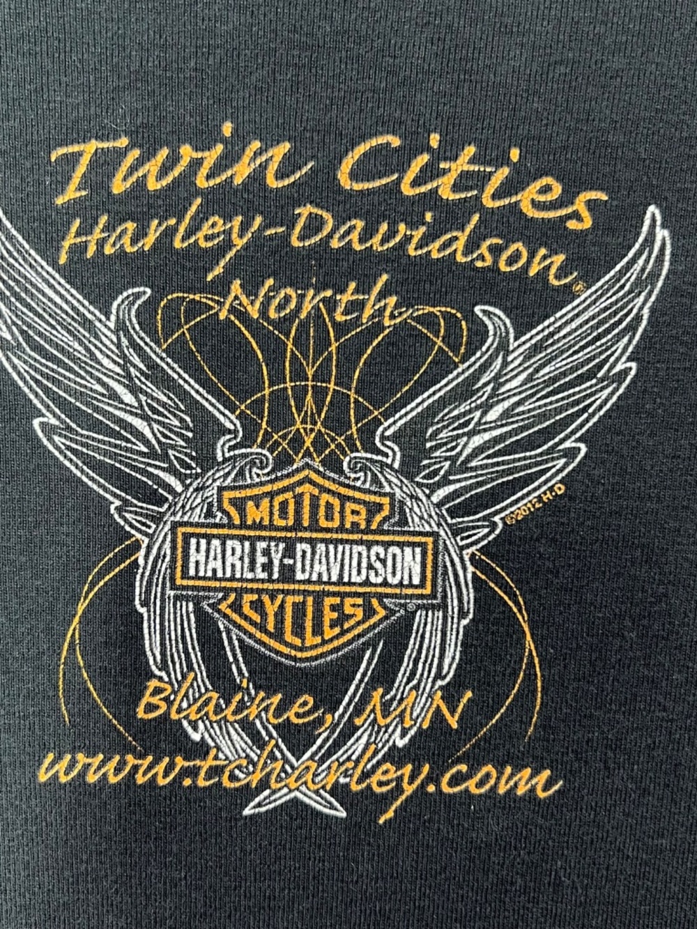🚫HARLEY-DAVIDSON • Legendary Ride Black Long Sleeve Graphic Tee Twin Cities, MN - Picture 5 of 8